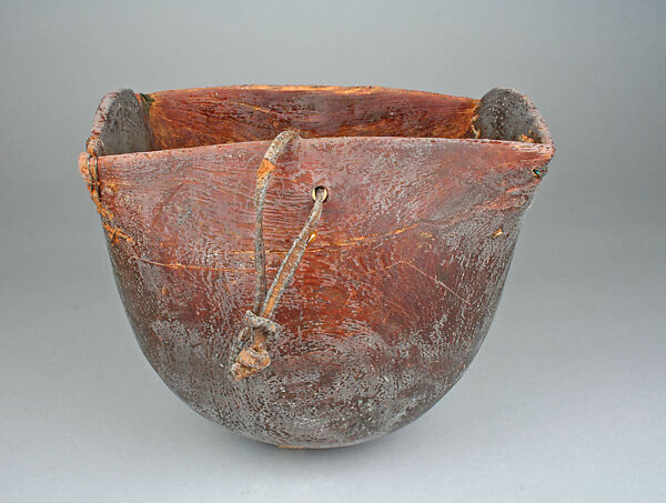 Vessel, Wood, hide, Turkana peoples 