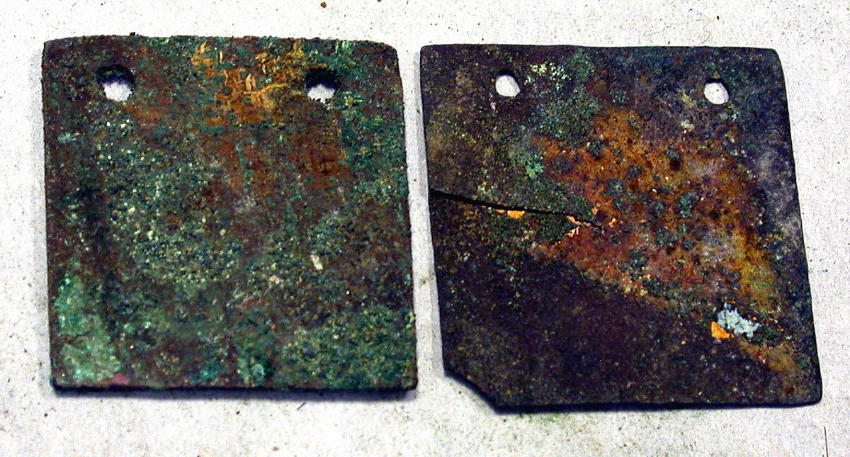 Square Plaque, Copper (hammered), gilt, Vicús
