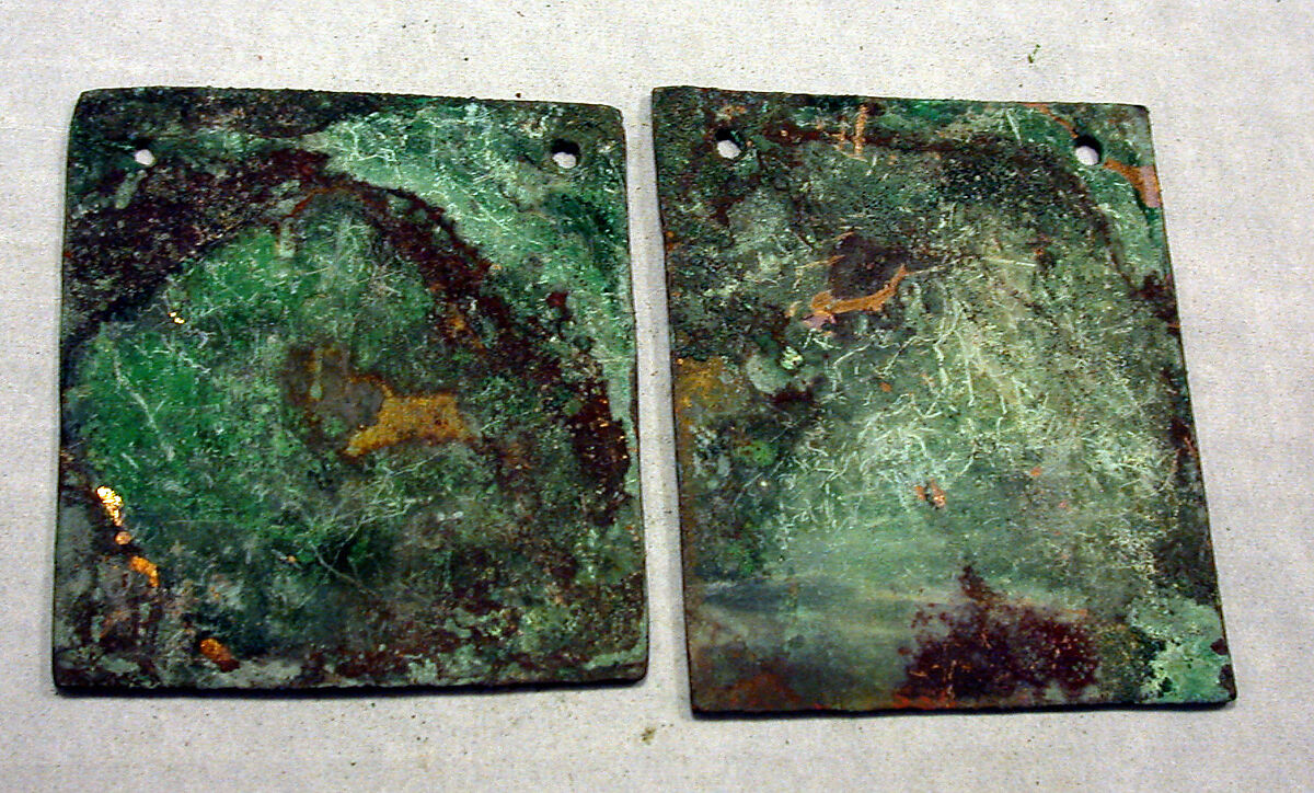Square Plaque, Copper (hammered), gilt, Vicús