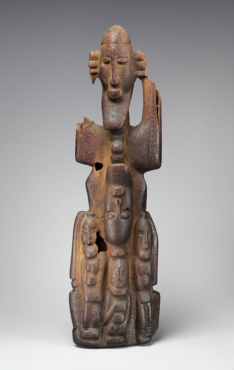 Figure Group, Wood, Soninke or Dogon peoples 