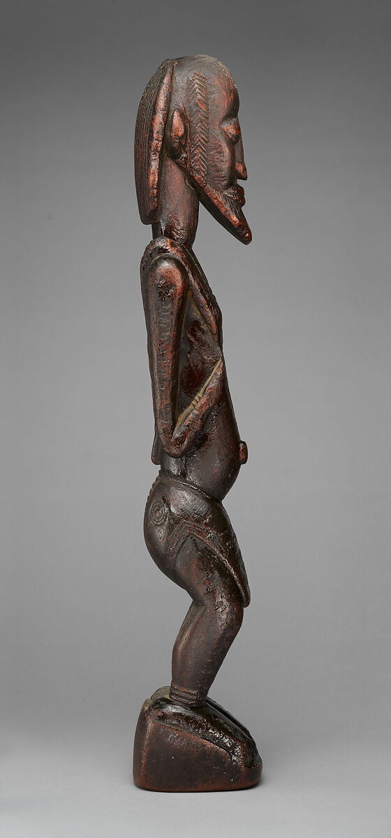 Male figure, Soninke blacksmith, Wood, oil, Soninke peoples (?)