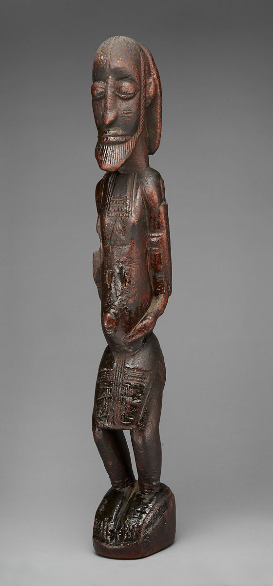 Male figure, Soninke blacksmith, Wood, oil, Soninke peoples (?)
