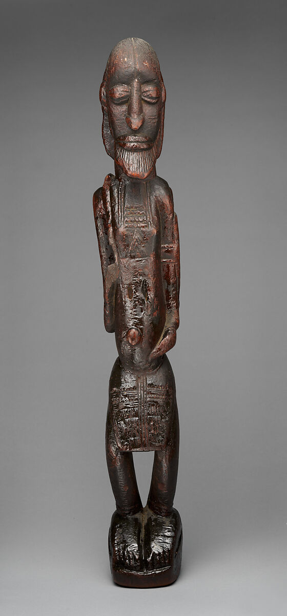 Figure: Male, Wood, Dogon peoples (?) 