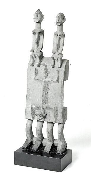 Door Lock: Couple, Wood, iron, pigment, Dogon peoples 