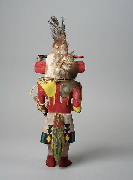 Katsina (Sotuqnang-u), Wood, paint, feathers, Hopi