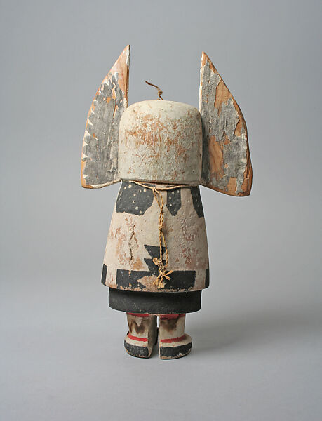 Katsina (Angwusnasomtaqa), Wood, paint, cloth, Hopi
