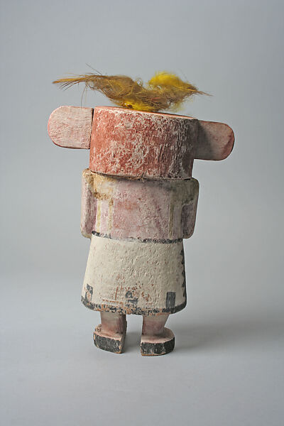 Katsina (Tcosbuci), Wood, paint, feathers, Hopi