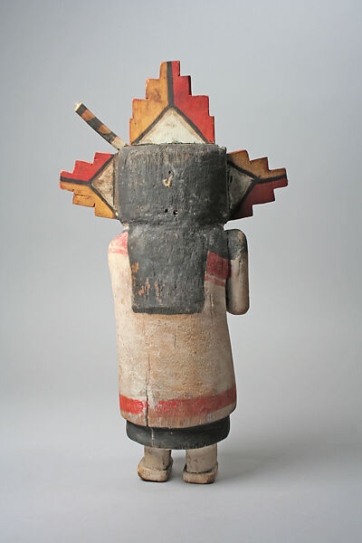 Katsina (Pahlik Mana), Wood, paint, feathers, Hopi