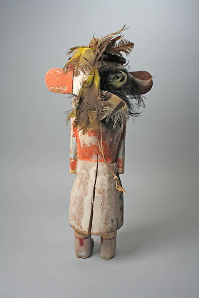 Katsina (Kuwan Heheya), Wood, paint, feathers, Hopi