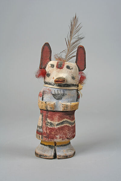 Katsina, Chief of Oraibi, Willy Tewaquaptewa (1871–1960), Wood, paint, feathers, Hopi 