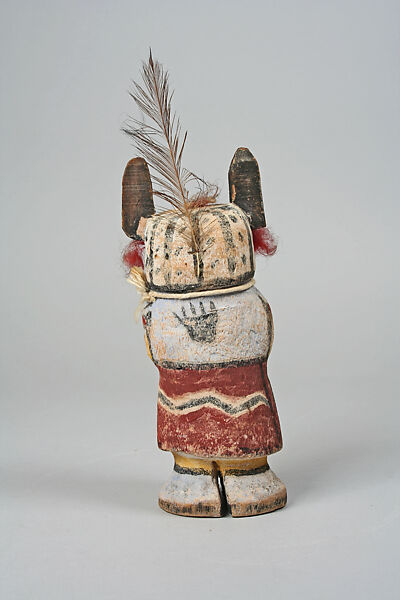 Katsina, Chief of Oraibi, Willy Tewaquaptewa (1871–1960), Wood, paint, feathers, Hopi