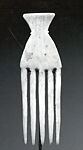Comb, Akan artist, Ivory, Akan peoples