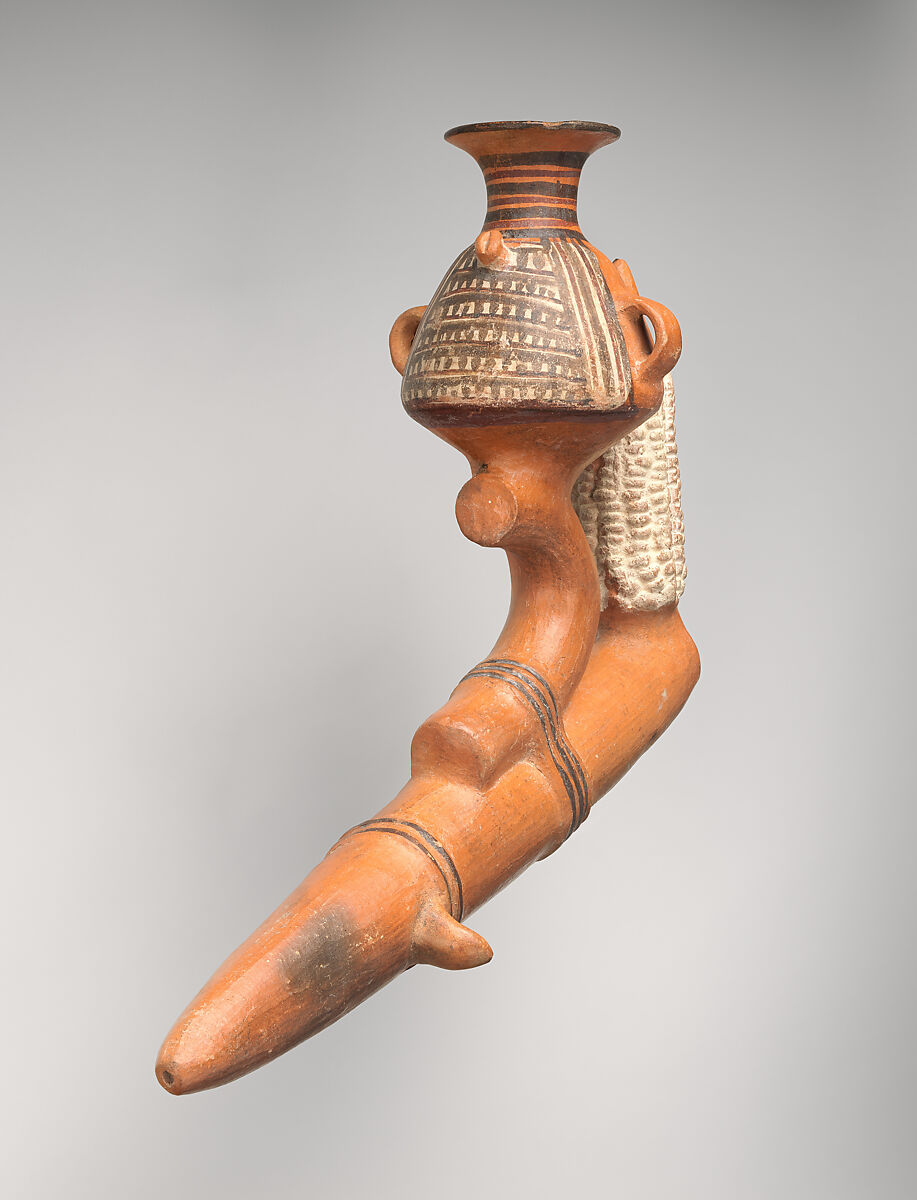 Paccha (ritual vessel), Inca artist(s), Ceramic, slip, Inca