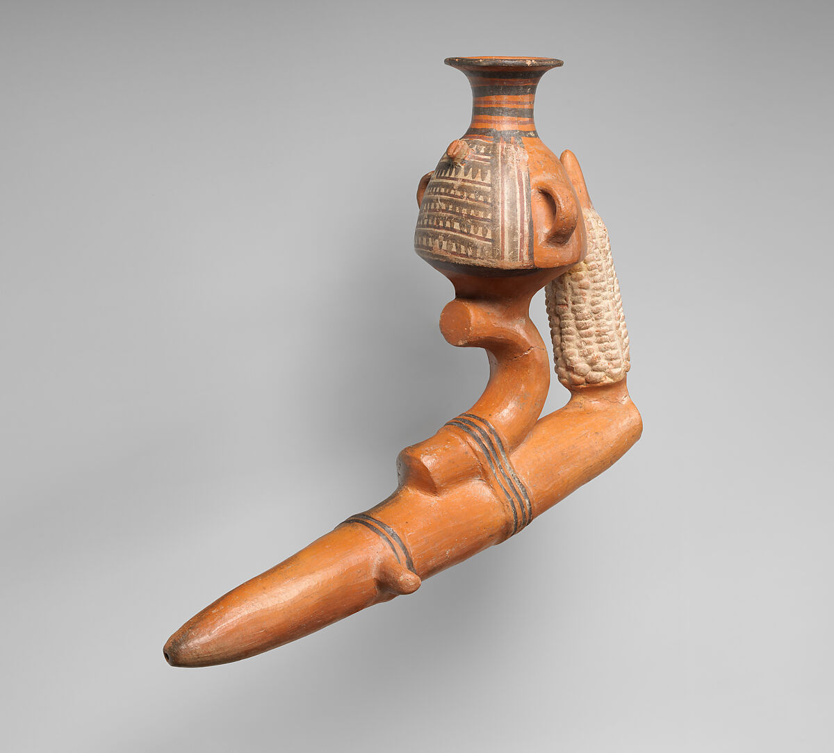 Paccha (ritual vessel), Inca artist(s), Ceramic, slip, Inca