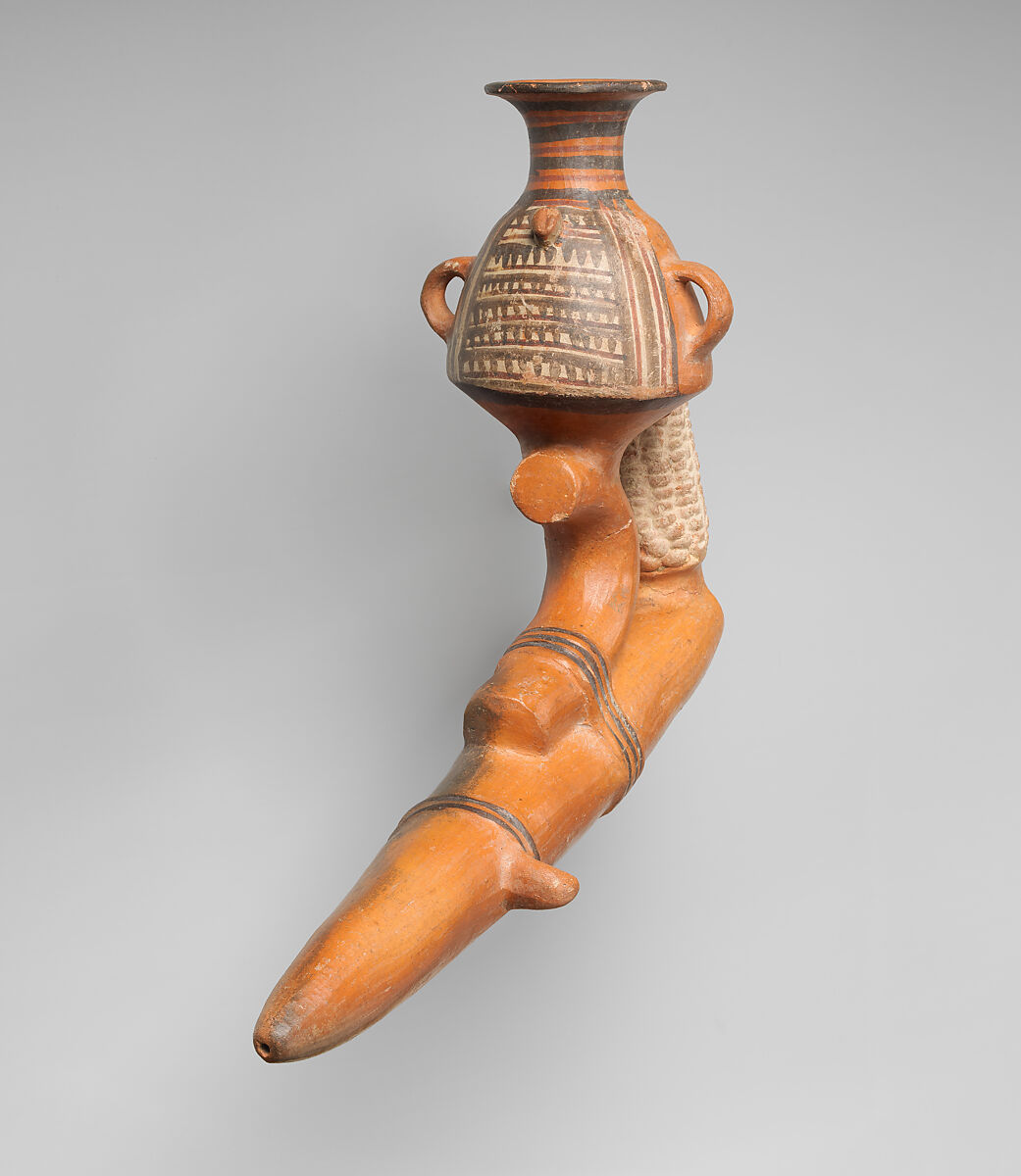 Paccha (ritual vessel), Inca artist(s), Ceramic, slip, Inca