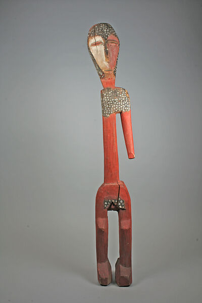 Figure: Female, Wood, pigment, Lengola peoples 