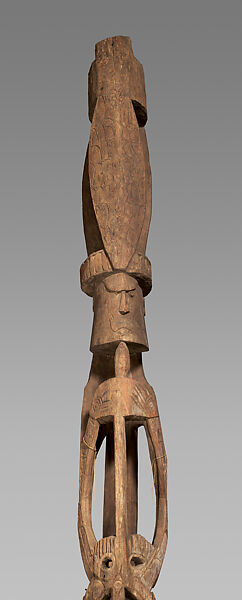 Mbitoro (ancestor pole), Kamoro artist, Wood, paint, Kamoro (Mimika)