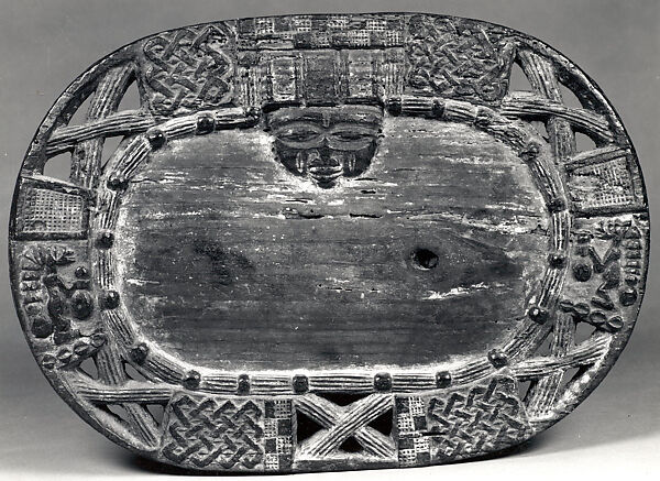 Ifa Divination Tray (Opon Ifa), Wood, pigment, Yoruba peoples 