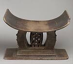 Asesedwa (prestige stool), Akan artist, Wood, Akan peoples