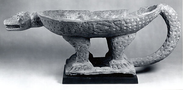 Vessel: Leopard, Wood, Bamileke