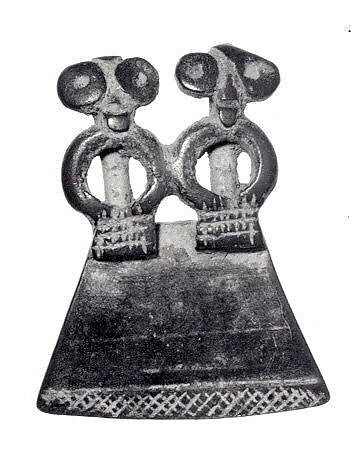 Twin Figurine, Brass, Senufo peoples 