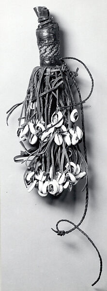 Ritual Vessel, Leather, horn, cowries, Mali 