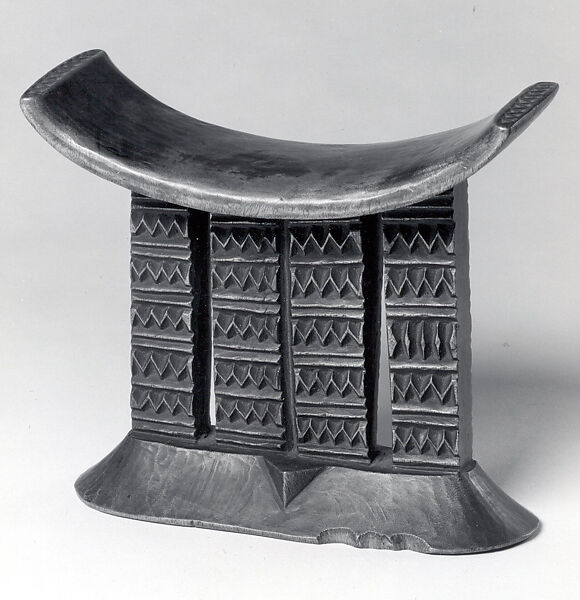 Headrest, Wood, Shona peoples
