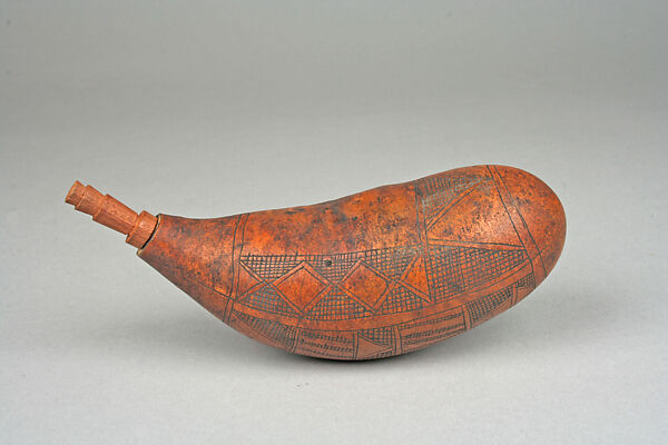 Vessel, Calabash, wood, Kamba peoples 