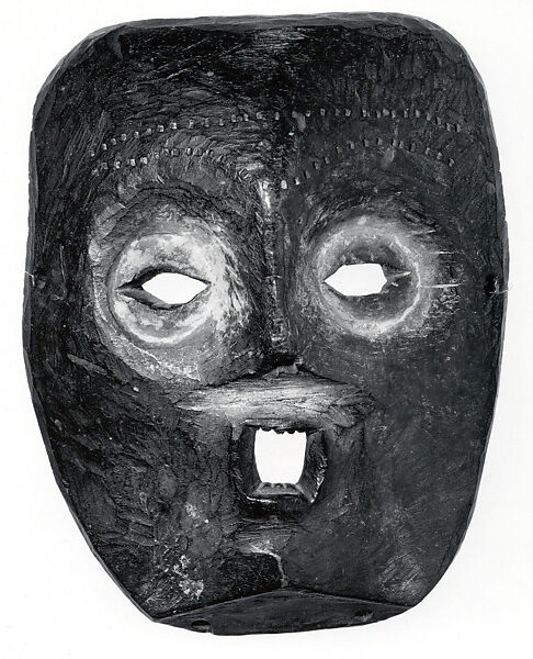 Mask, Wood, pigment, kaolin, Komo peoples
