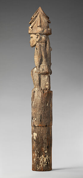 House Post, Wood, Santa Ana Island