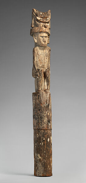 House Post, Wood, Santa Ana Island