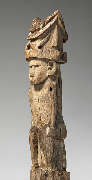 House Post, Wood, Santa Ana Island