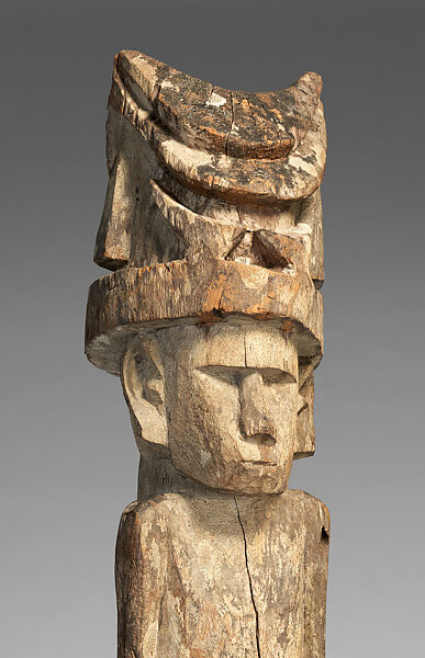 House Post, Wood, Santa Ana Island