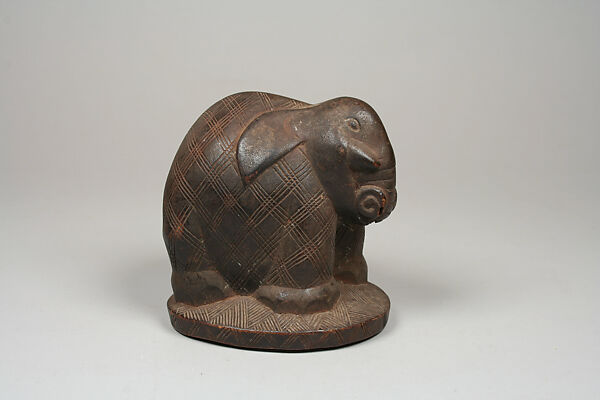 Elephant Figure, Wood, Baule peoples 