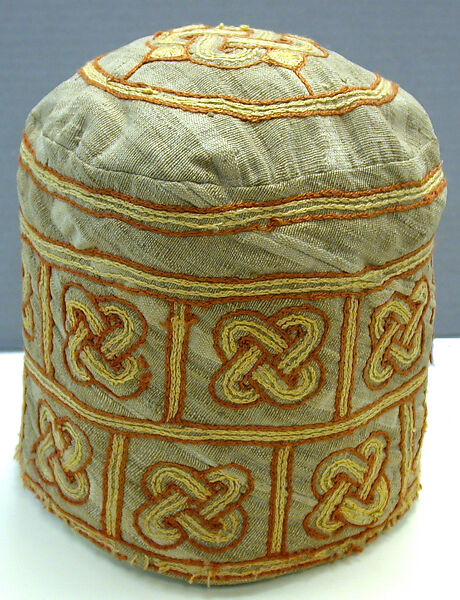 Man's Cap (Fila Aramori), Cotton, embroidery thread, Yoruba peoples 