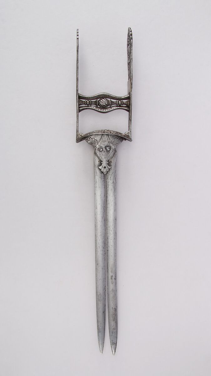 Dagger (Katar), Steel, Indian, Thanjavur; blades, European