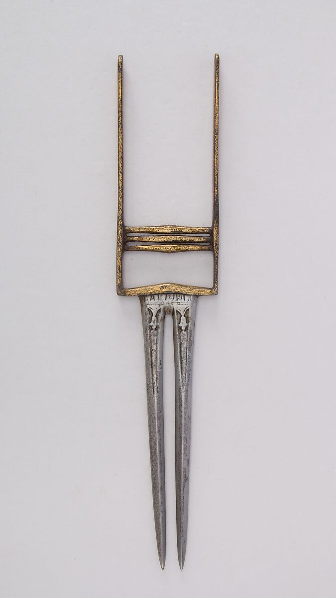 Dagger (Katar), Steel, gold, Indian 