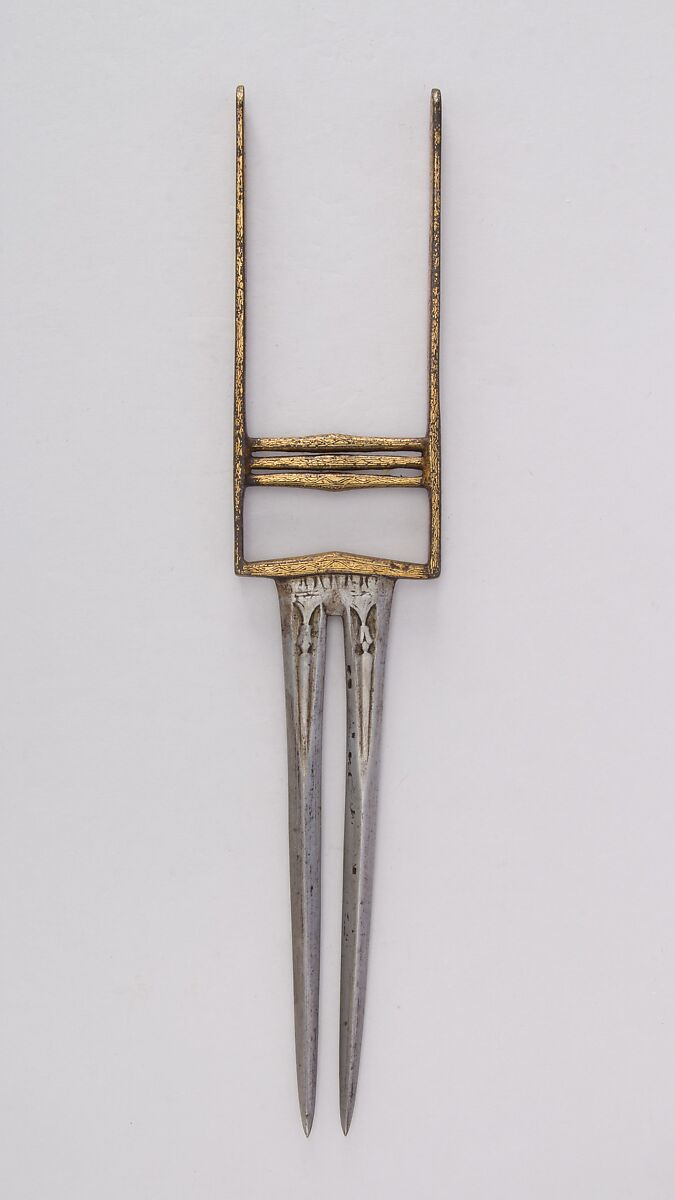 Dagger (Katar), Steel, gold, Indian