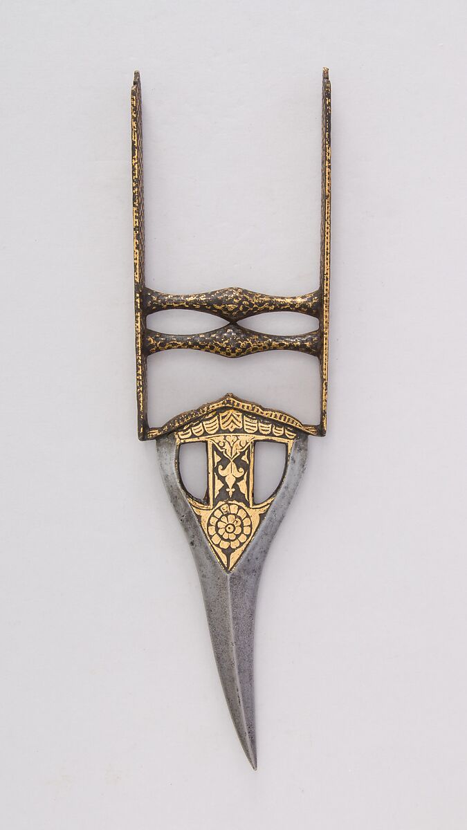 Dagger (Katar), Steel, gold, Indian 