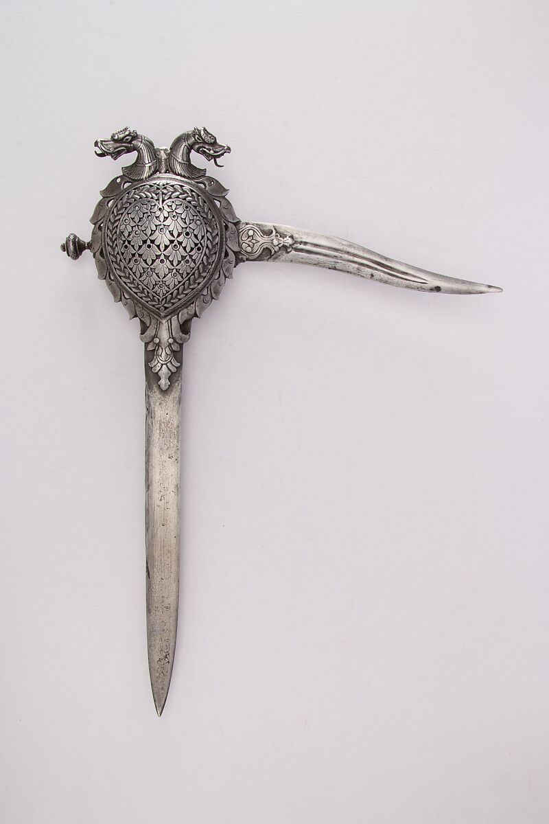 Dagger (Katar), Steel, Indian, Thanjavur; straight blade, European 