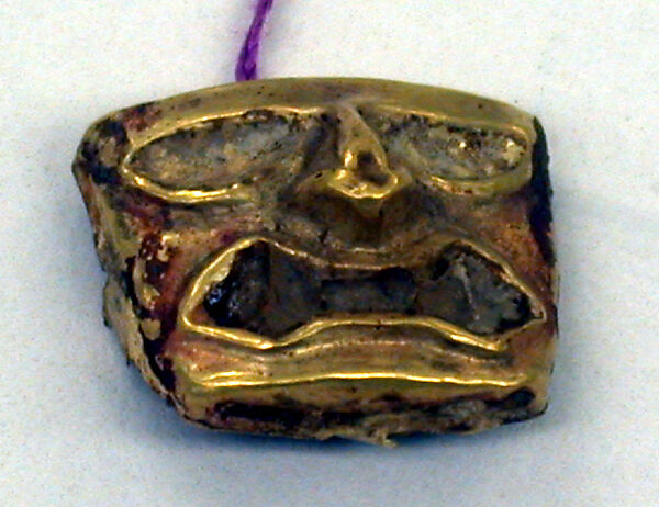 Gold Face Mask Ornament