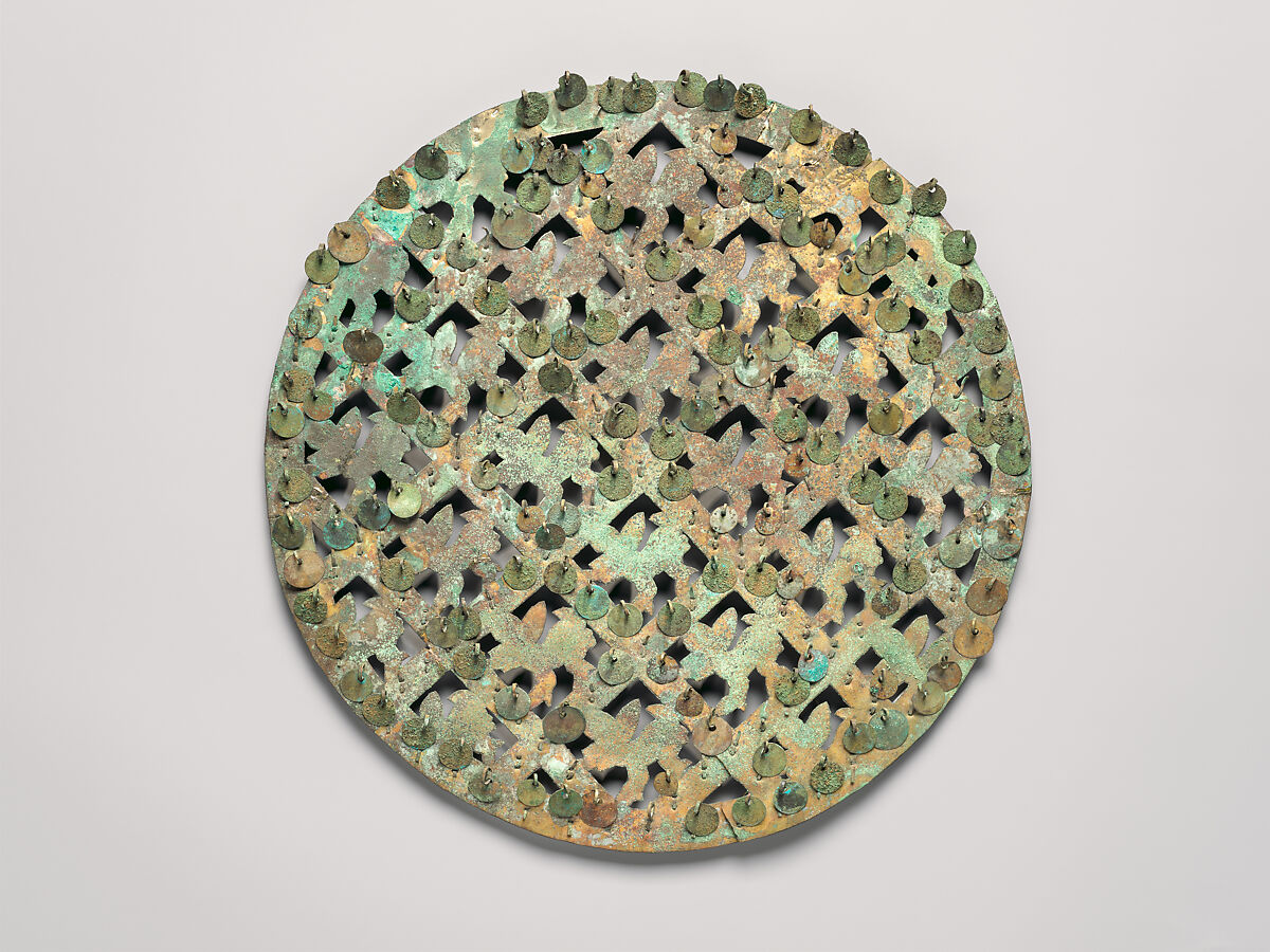 Disk Ornament, Gilded copper, Moche