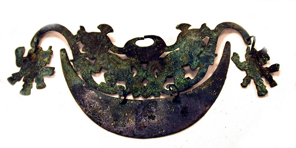 Nose Ornament, Gilded copper, Moche 