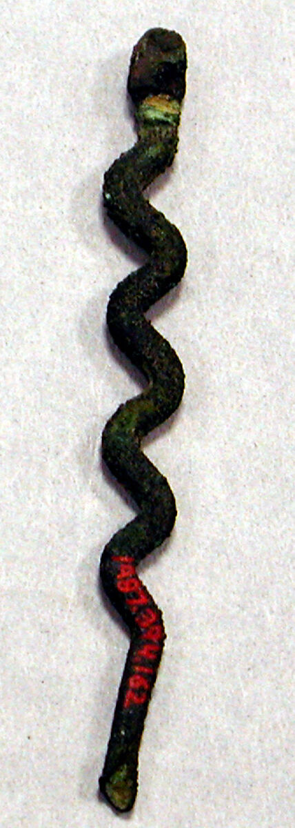 Copper Lime Spoon in Snake Form, Copper, Moche (?) 