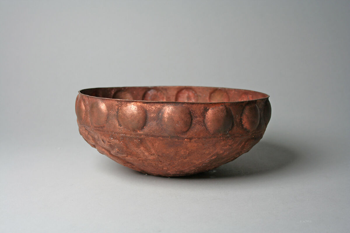 Copper Bowl with Lobster, Copper (hammered), Chimú 