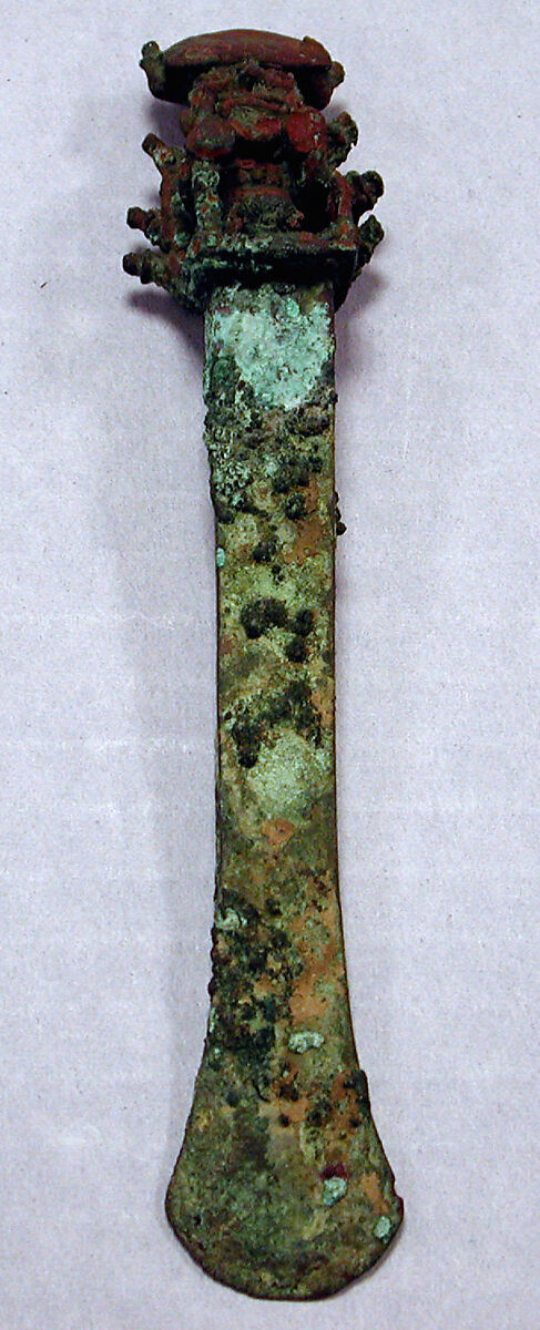 Ceremonial Knife (Tumi), Copper (cast), Moche 