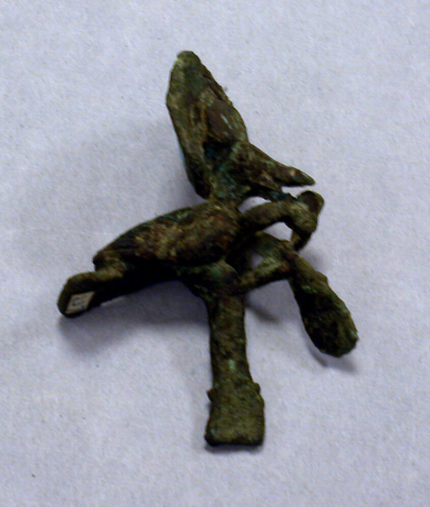 Copper Tumi Fragment with Figure, Copper (cast), Moche (?) 