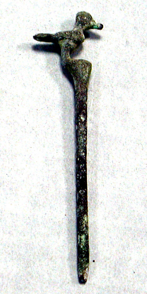 Copper Lime Spoon with Bird Top, Copper (cast), Inca 