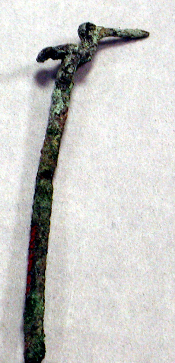 Copper Lime Spoon with Bird Top, Copper (cast), Inca 