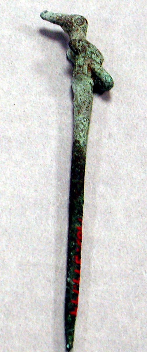 Copper Lime Spoon with Bird Top, Copper (cast), Inca 